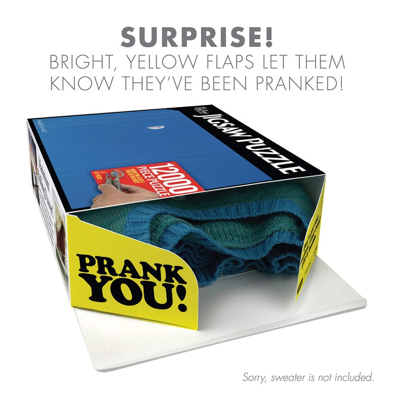 Prank Pack Prank-O 12,000 Piece Puzzle Prank Box for White Elephant, Christmas, Birthdays & Holidays - Funny Gag Gift Box for Men, Women, Friends & Coworkers - As Seen on Shark Tank - Image 2